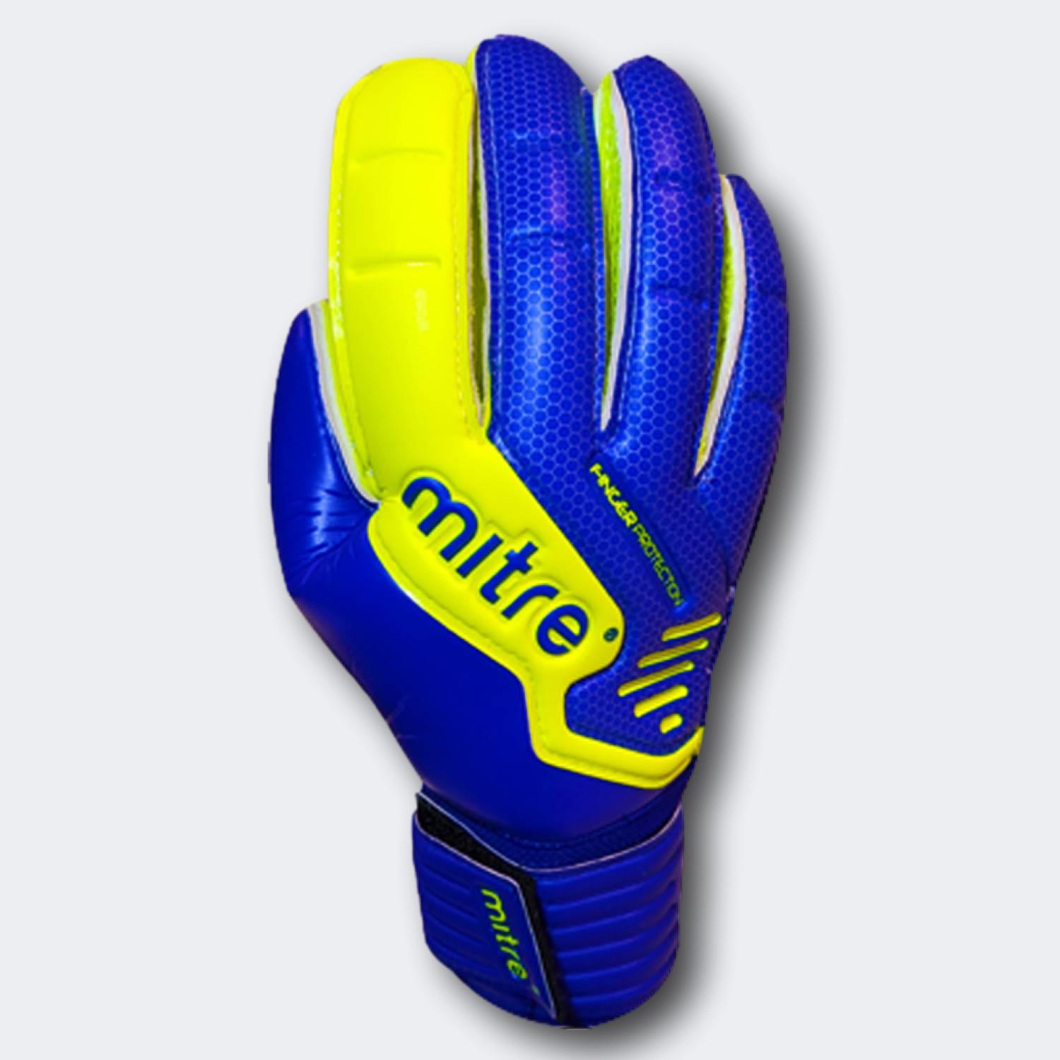 Guantes de Arquero Mitre Goalkeeper Trent Azul/Amarillo Nio