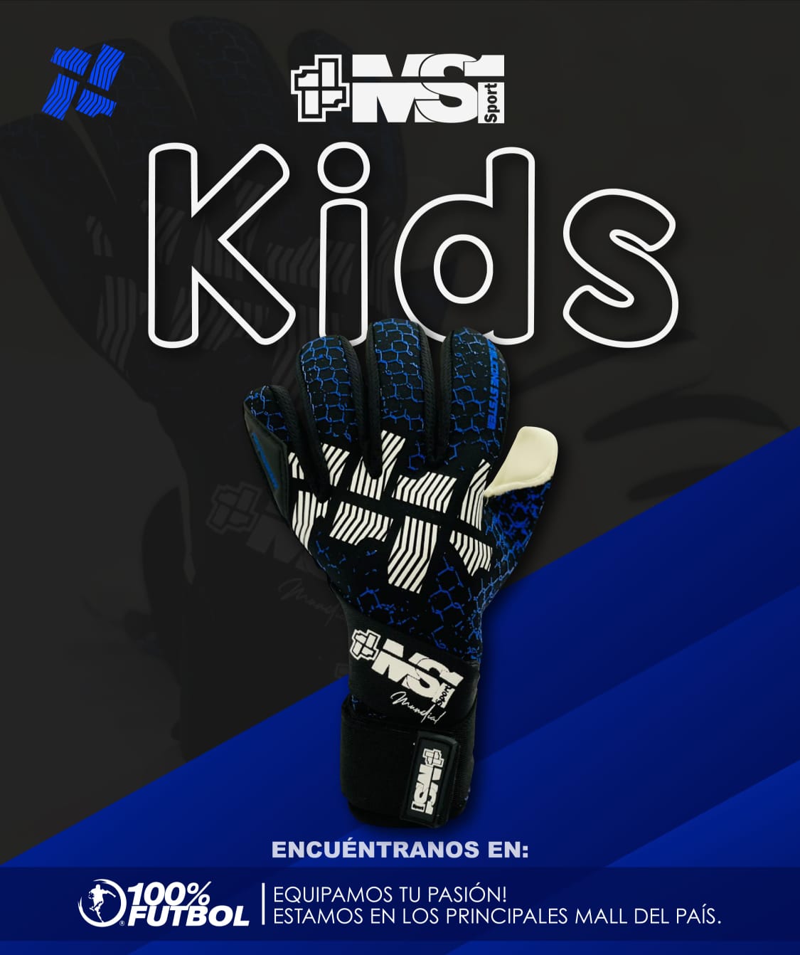 Guantes de arquero MS1 Negative Mundial Az Rey 2023 Nio