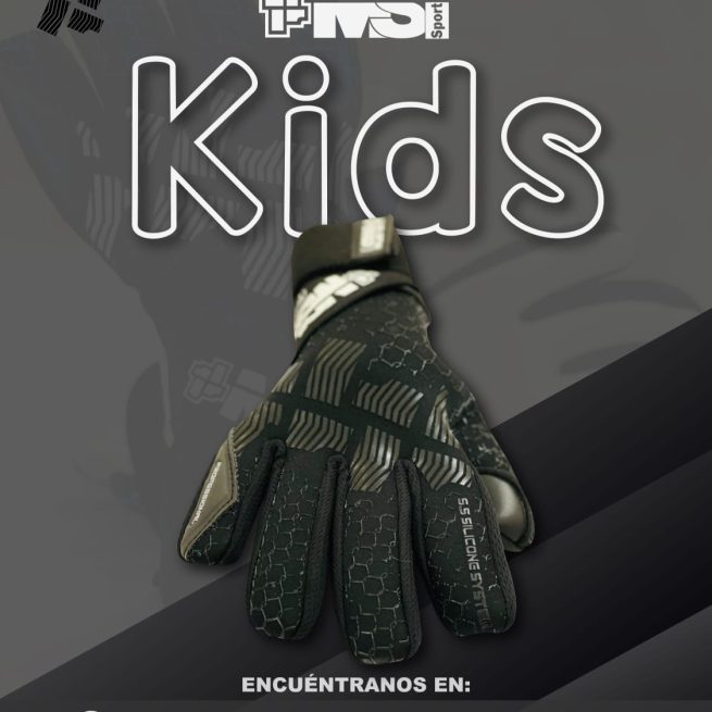 Guantes de arquero MS1 Negative Mundial Kids Negro 2023 Nio