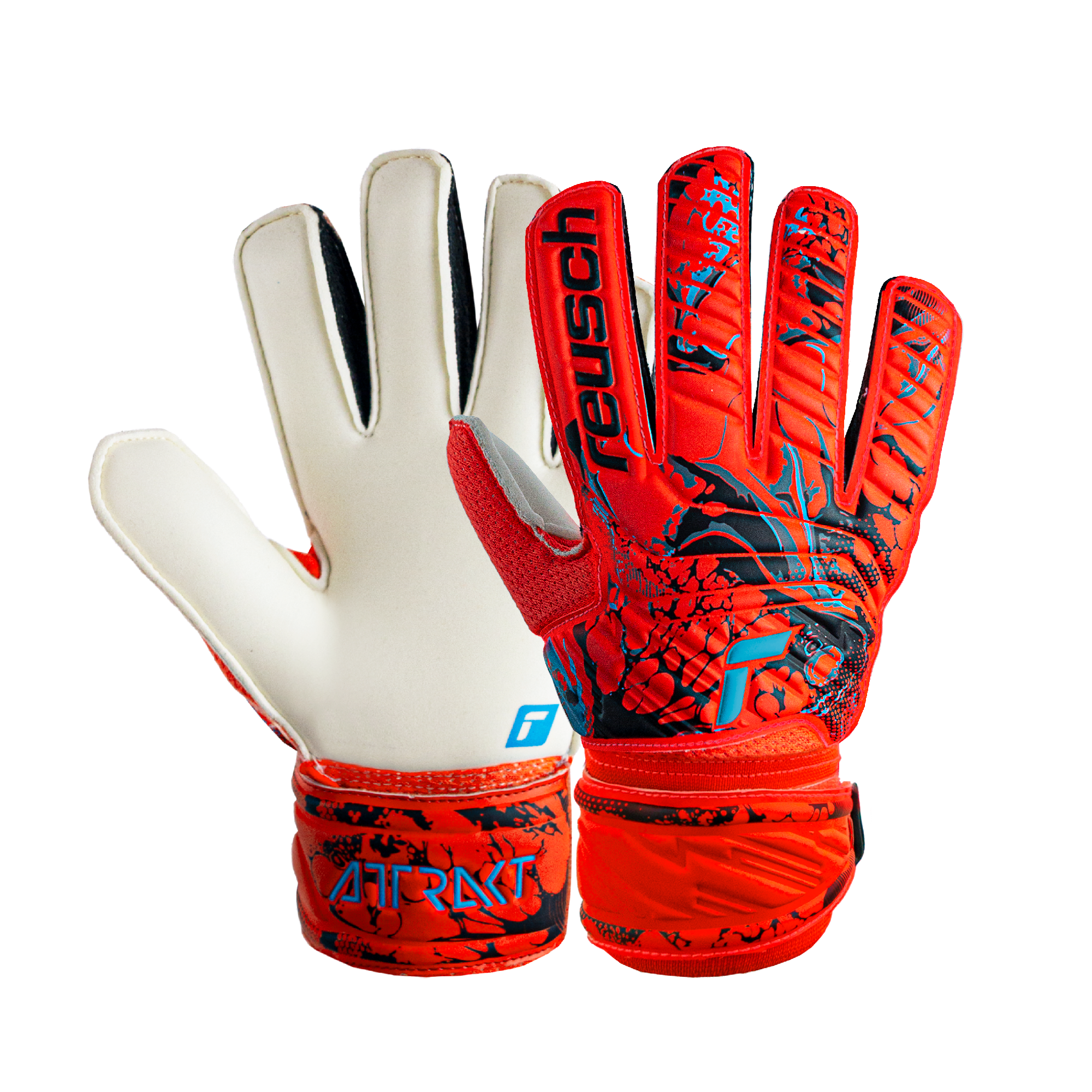 Guantes de arquero Guante Reusch Attrakt Solid Jr GK23 Rj-Az Nio
